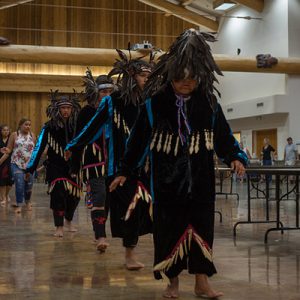 Dancers at welcoming feast, Lummi Nation